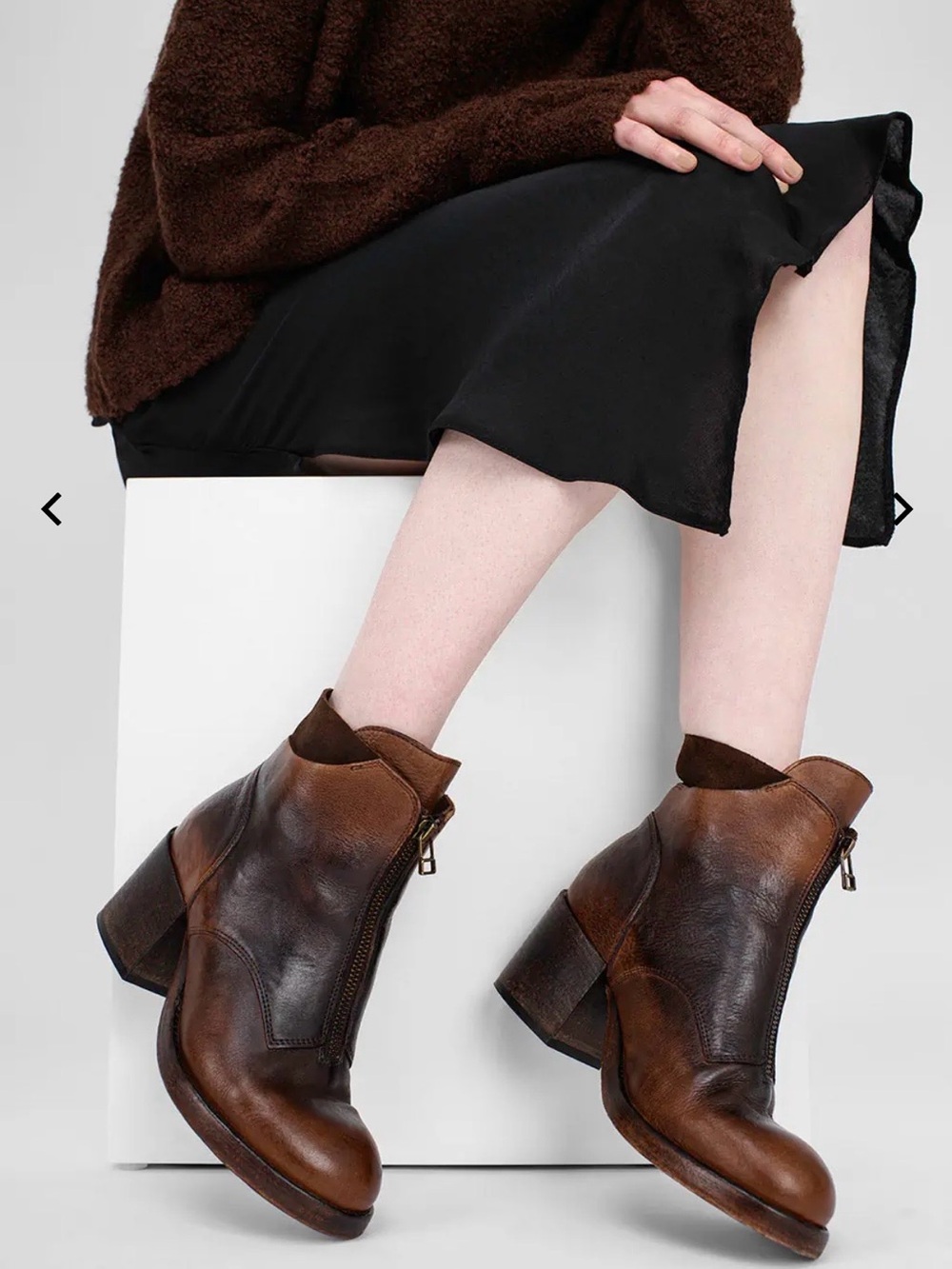 UNTAMED STREET BERKELEY burnt-caramel ankle boots 38